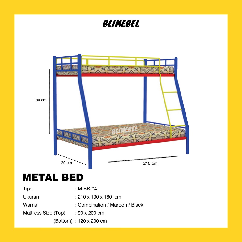 Ranjang Tingkat Susun Besi M-BB-04 - EXPO