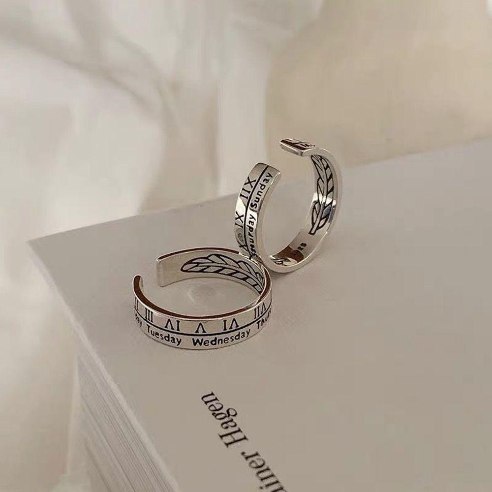 Lily Rings Retro Selebriti Angin Dingin Bukaan Dapat Disesuaikan