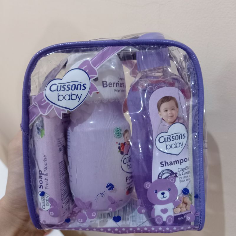[TERMURAH] Cussons Baby Travel Pack Set Powder Baby Soap Oil Shampoo Sabun Sampo Bedak Minyak Bayi