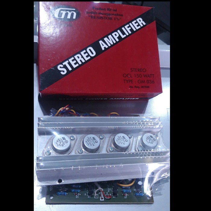 KIT RANGKAIAN POWER AMPLIFIER OCL 150 WATT STEREO GM 036