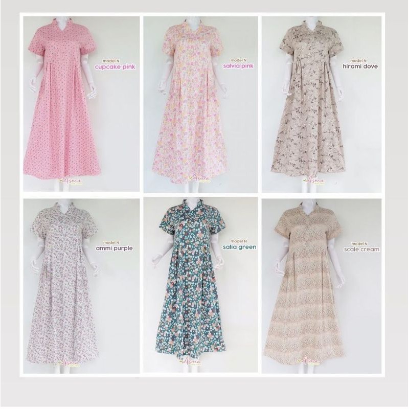 Homedress by asma daily wear / daster midi / daster Busui / daster katun/ daster rayon