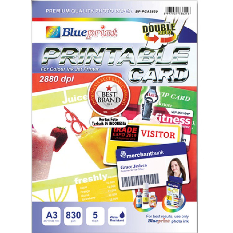 

KTS FOTO BLUEPRINT P.CARD WHITE, GOLD, SILVER A4 830 5SHEET