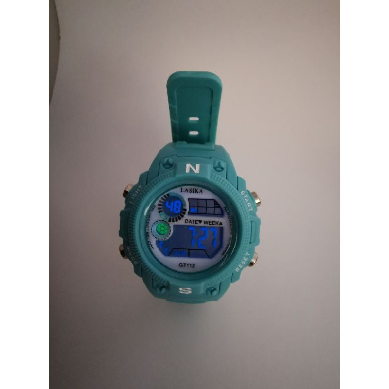 Jam tangan digital Anak Anak dan remaja water Resist Lasika 7112