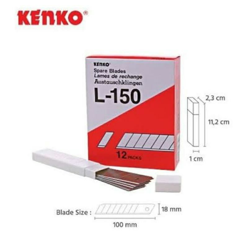 

isi cutter KENKO L-150 besar/isi kater 1 tube isi 5 pcs