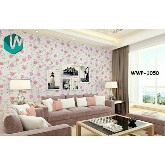 Wallpaper Sticker WWP-1050 - Walpaper dinding Mawar Merah