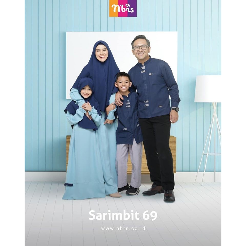 Sarimbit Keluarga Lengkap Nibras Terbaru 2020 NS 69/NSK 69/NSAP 69/NSAL 69  BIRU NIAGARA