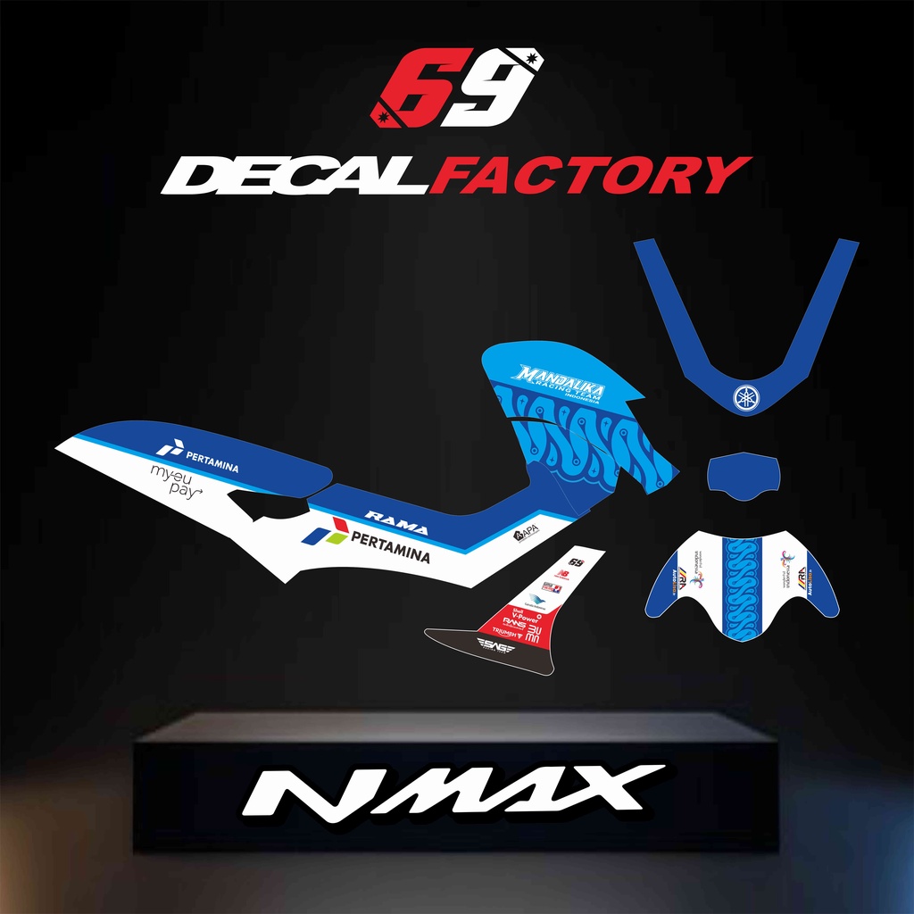 CUSTOM DECAL NMAX OLD 155 MANDALIKA RACING TEAM