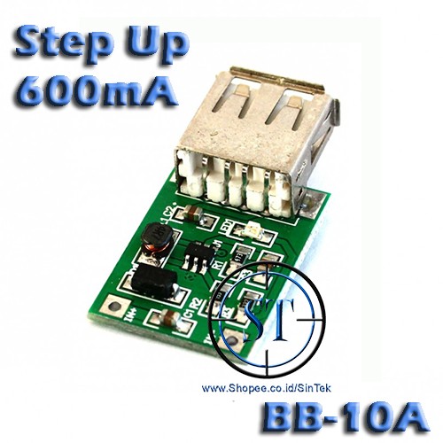 Kit Modul Step Up DC Input 0.9-5V to USB 5V 600mA Charger Case Cas HP Mobile Booster BB-10A