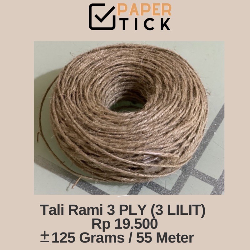 

55 Meter Tali Rami 3Ply (3 lilit) 120gram