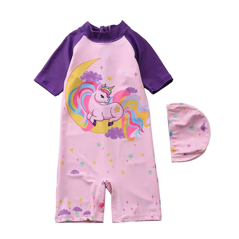 Baju Renang Jumpsuit Unicorn Swimsuit Renang Unicorn dan Dino Pakaian Renang Unicorn LUCU JT