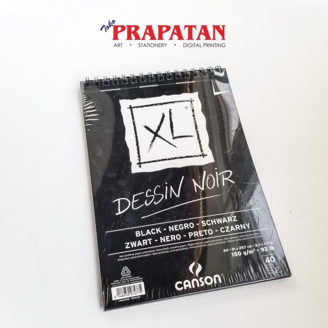 

CANSON XL DESSIN NOIR A4 EXTRA BLACK / BLACK DRAWING PAD