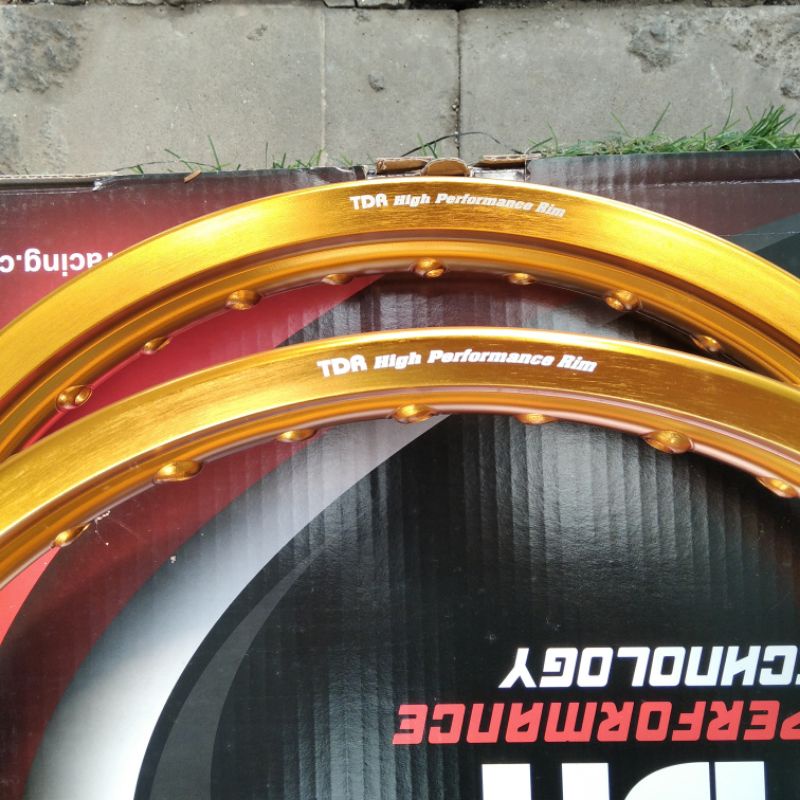 Velg Tdr Racing Gold Ring 17 Ukuran 160 185