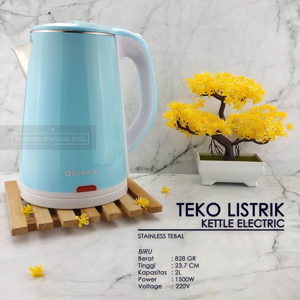 Teko termos listrik pemanas air kettle electric kapasitas 2L 2.3L