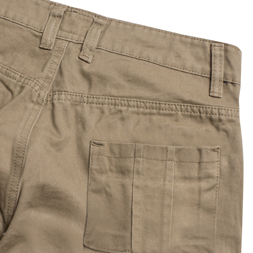 Dritto Short Pants Cargo - Celana Cargo Pendek Unisex - Brown