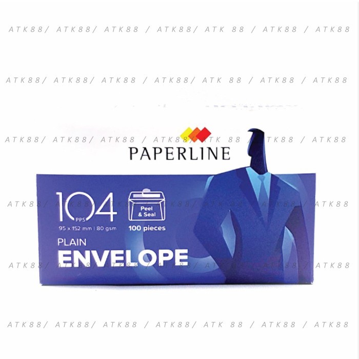 

Menyurat-Surat- Amplop Putih Paperline 104 Pps Uk. 95 X 152 Mm -Surat-Menyurat.