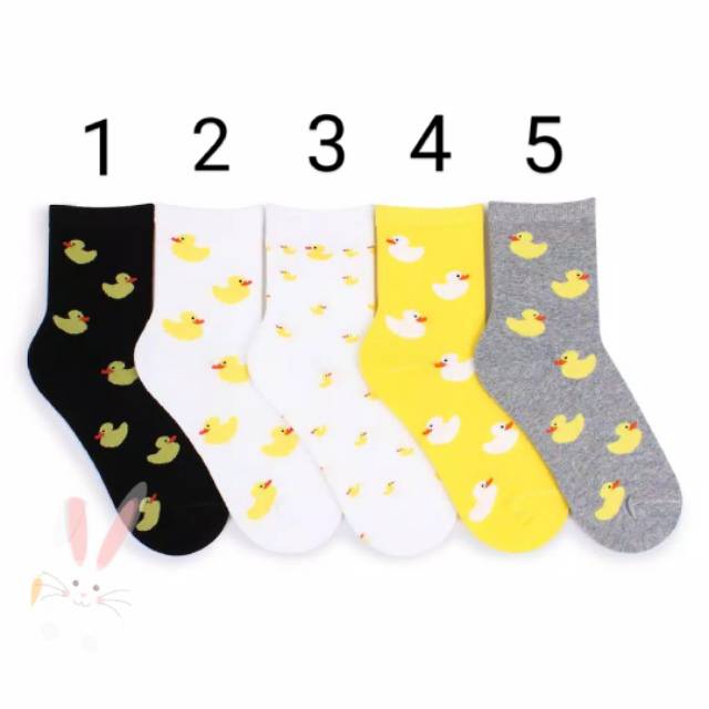 Kaos Kaki Korea Motif Bebek Lucu Shopee Indonesia