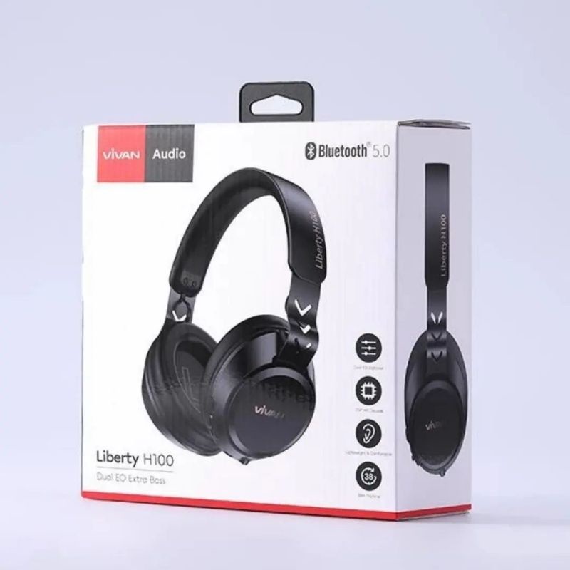 Vivan Liberty H100 Headphone Wireless Headset Bluetooth Extra Bass
