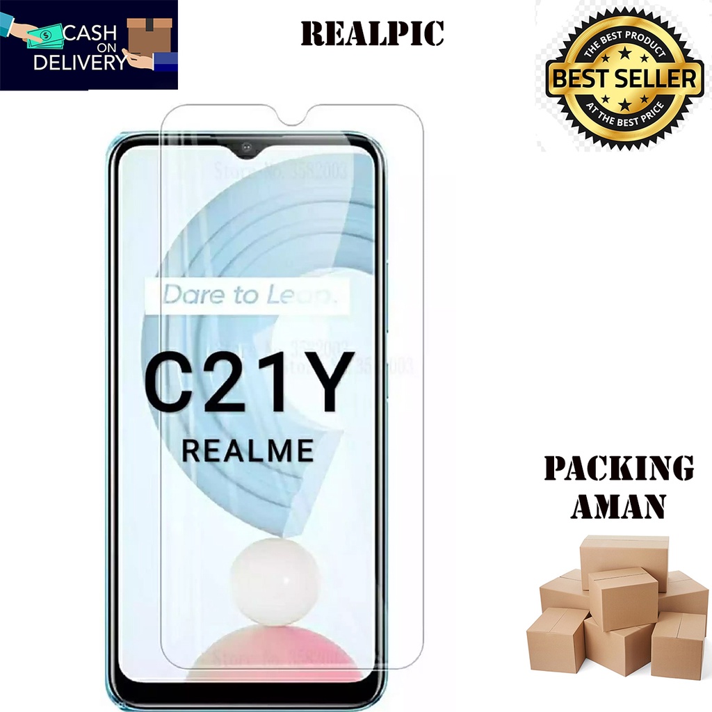 Tempered Glass Realme C21Y Screen Protector Anti Gores