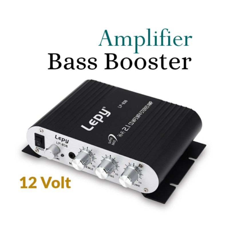 Amplifier Treble Bass Booster Stereo