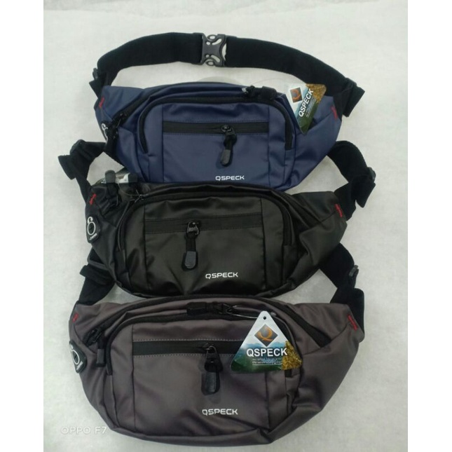 TAS SELEMPANG WAISTBAG PRIA ORIGINAL SLINGBAG CROSSBODY WATERPROOF - QSPECK 409