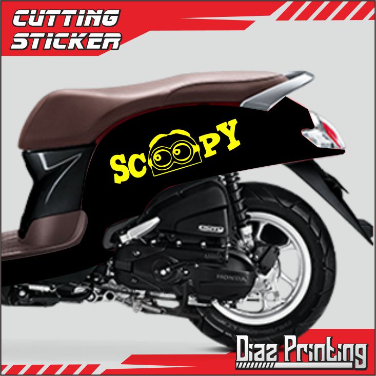 cutting stiker SCOOPY MINION stiker motor scoopy all varian