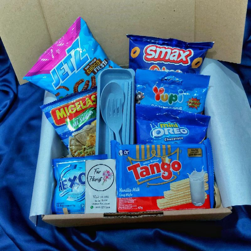 

SNACK BOX Murah Gift Box Hadiah untu kado Ultah Wisuda sahabat teman pasangan || HAMPERS SNACK