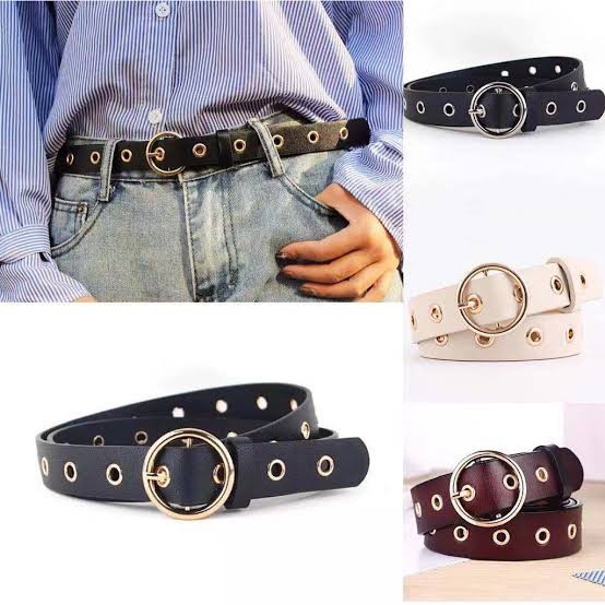 Grosir Ikat pinggang wanita eyes besar 3,5cm /sabuk Gesper wanita / belt wanita / ring belt korea