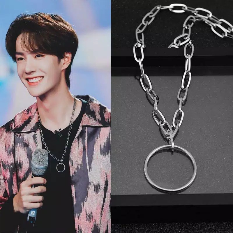 KK0285 - Kalung Rantai Pria Wanita Korea Kpop BTS EXO NCT Kang Daniel