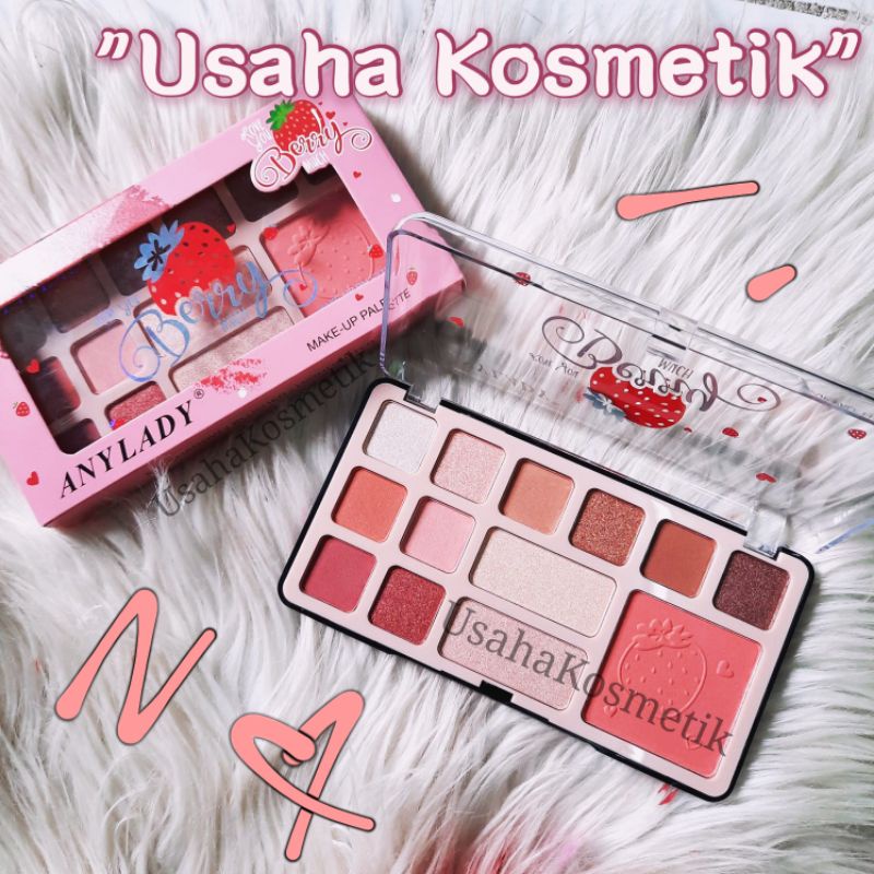 ECER!! EYESHADOW+BLUSHER+HIGHLITHER ANYLADY LOVE YOU BERRY MUCH NO. 797