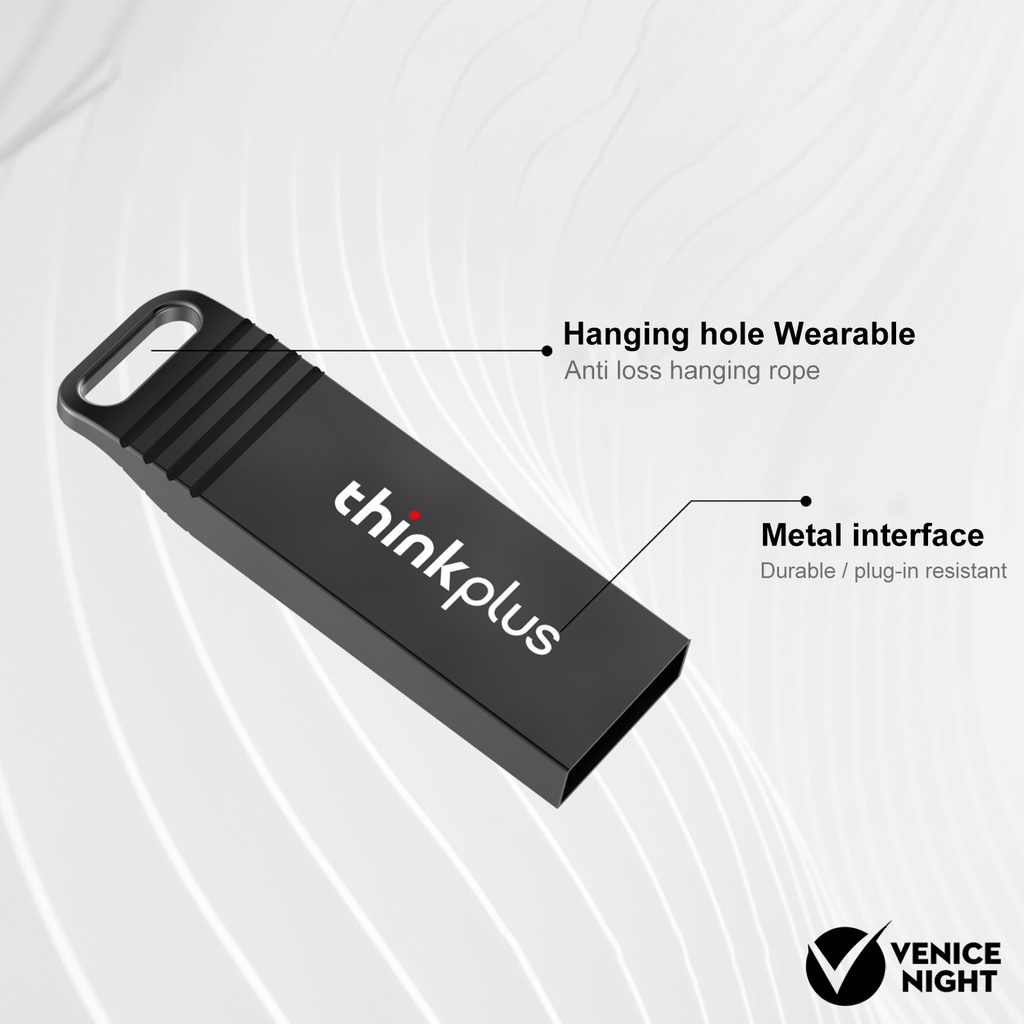 (SF) Lenovo-thinkplus Flashdisk USB High speed Transmisi Data Bahan Logam