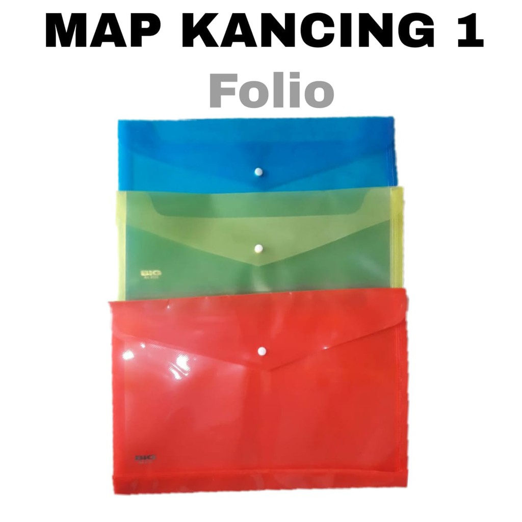 

Map Plastik Tipe Kancing Ukuran Folio