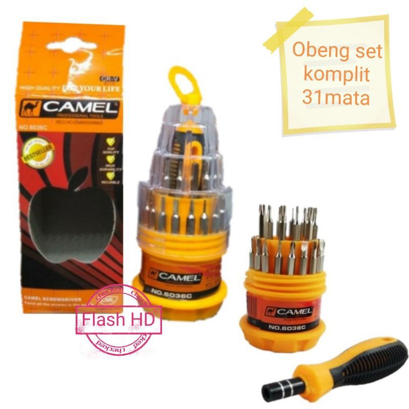 Obeng hp jam set CAMEL 31 in 1 Multi fungsi