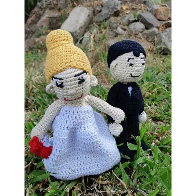 Boneka Rajut Couple Wedding Amigurumi