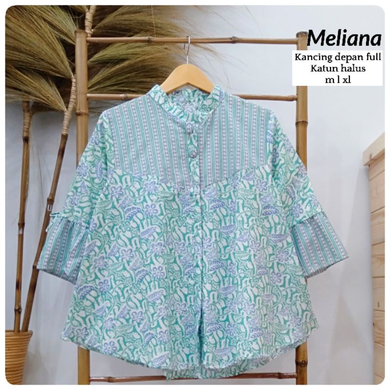 Atasan Batik Remaja Solo Murah Blouse Batik Modern Atasan Soft Kekinian-6