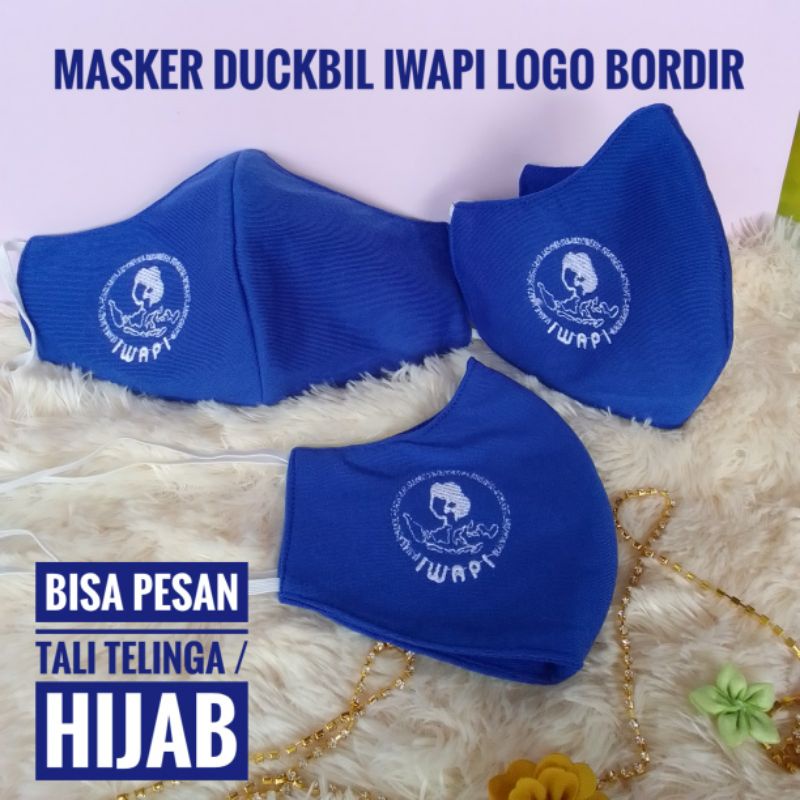 masker iwapi logo bordir termurah