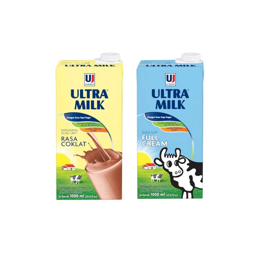 

ULTRA MILK FULL CREAM & COKELAT | SUSU ULTRA FULL CREAM & COKELAT 1 LITER
