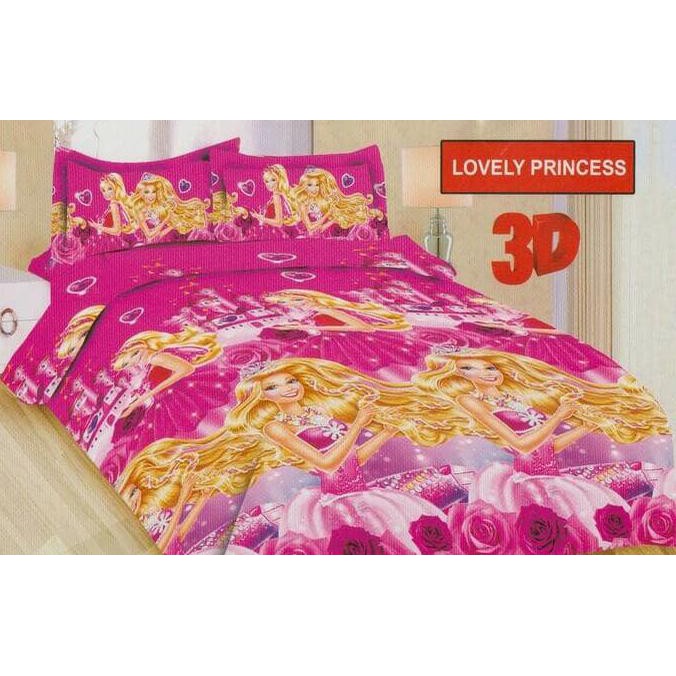 Terbaru Sprei Bonita Lovely Princess No.3 Single 120 Seprai Sprai Bantal Kasur Limited