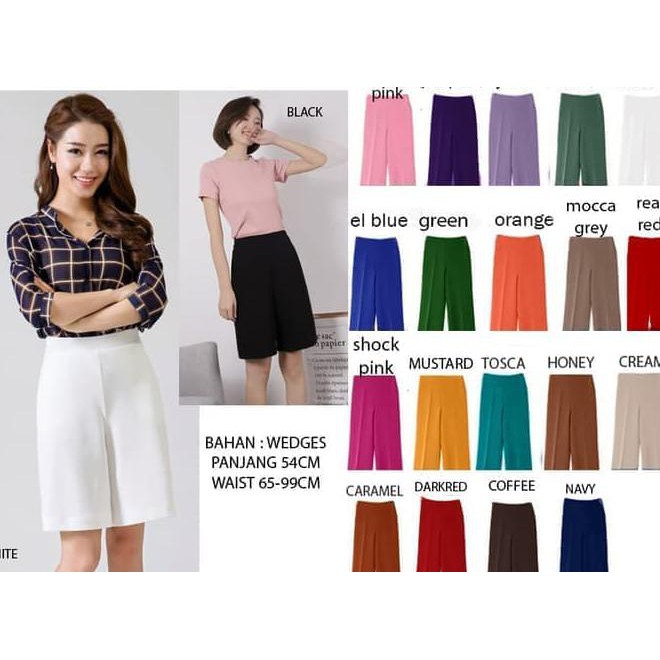 Knee Kulot Pants Item Diskon