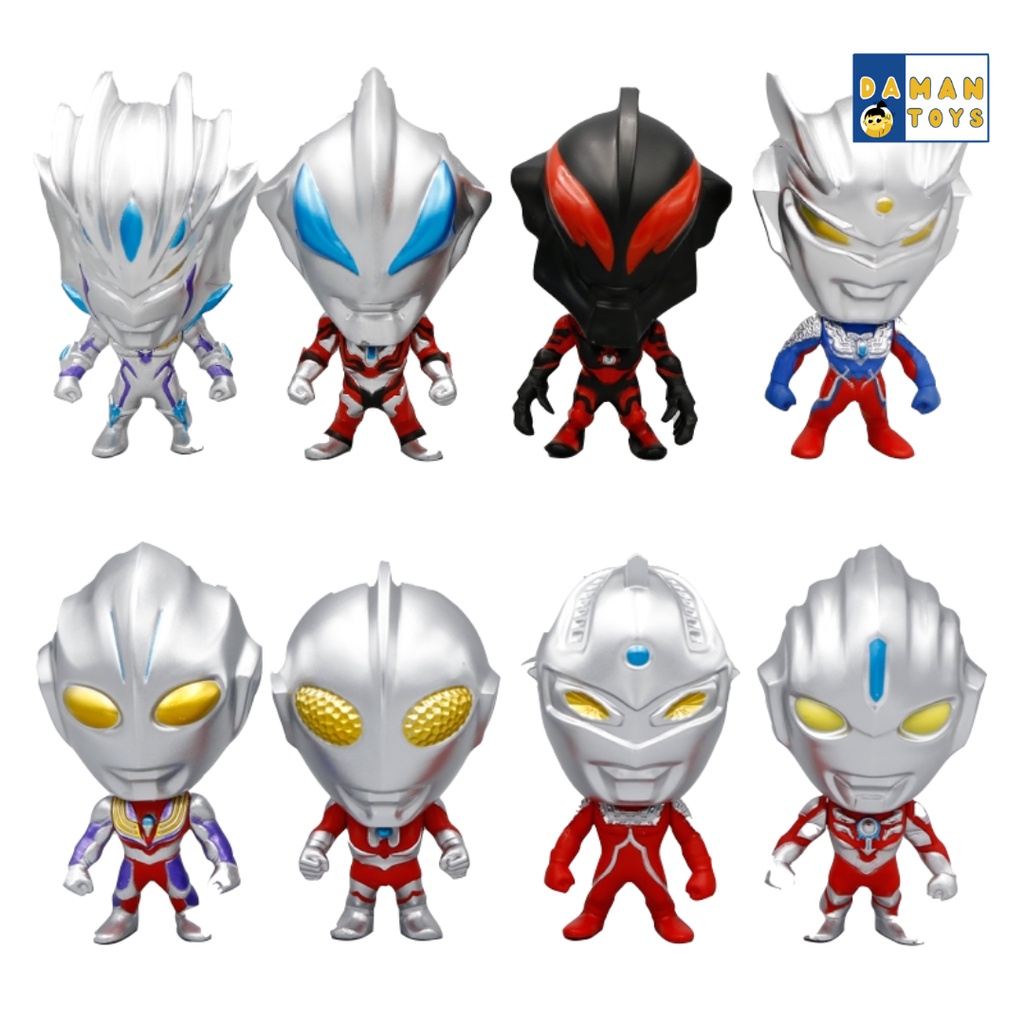 MAINAN ULTRAMAN MURAH 8PCS Egg Surprise Ultraman Zero/Belial