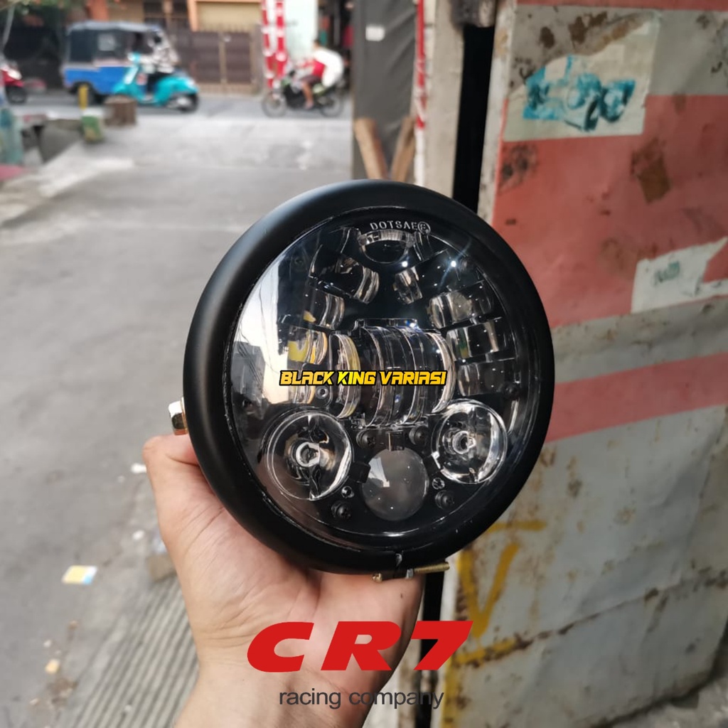 Lampu Daymaker 16 led 5.75 Inci Lampu Daymaker Radiance 12V 24V Lampu Daymaker Led 16 Mata 5.75 Inch CR7