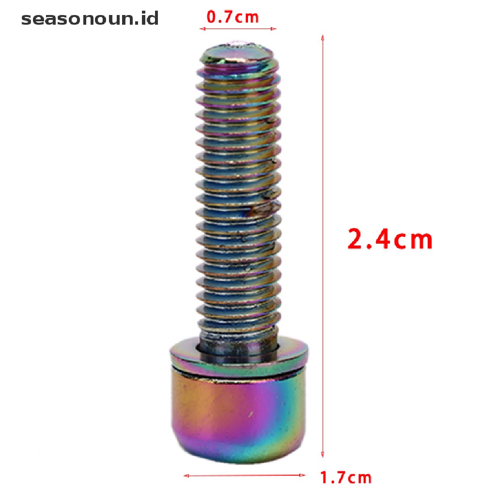 (seasonoun) 6pcs Baut M5x18mm Dengan Washer Untuk Stem Sepeda