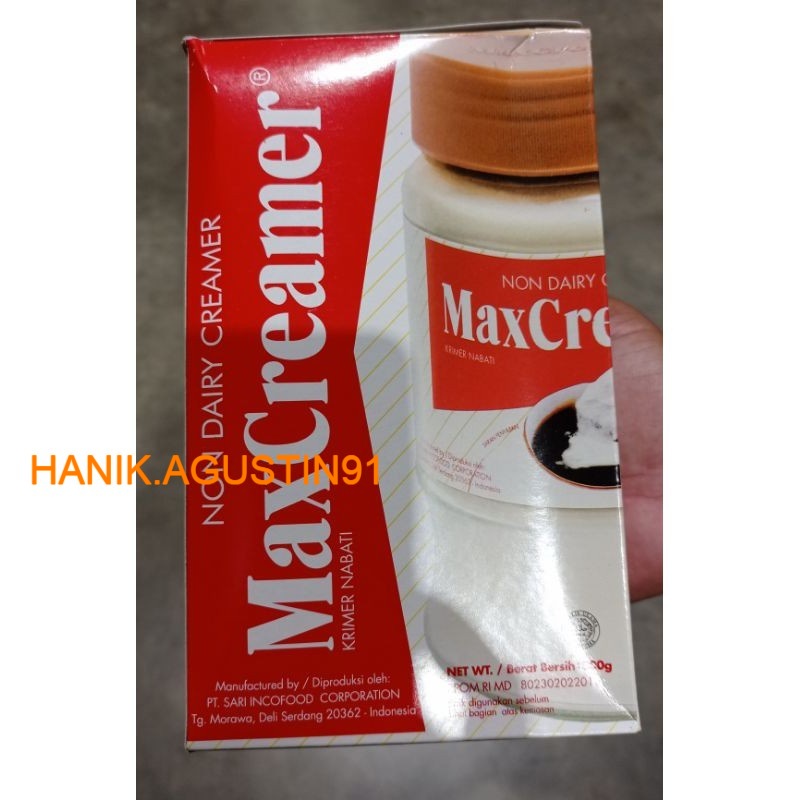 

MAX CREAMER 500GR (NON DAIRY CREAMER) / BUBUK KRIMER NABATI