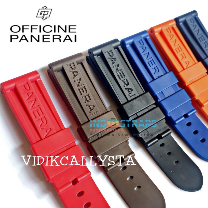 Tali Jam Tangan Panerai Strap Silicone Rubber 24mm Premium 24 MM