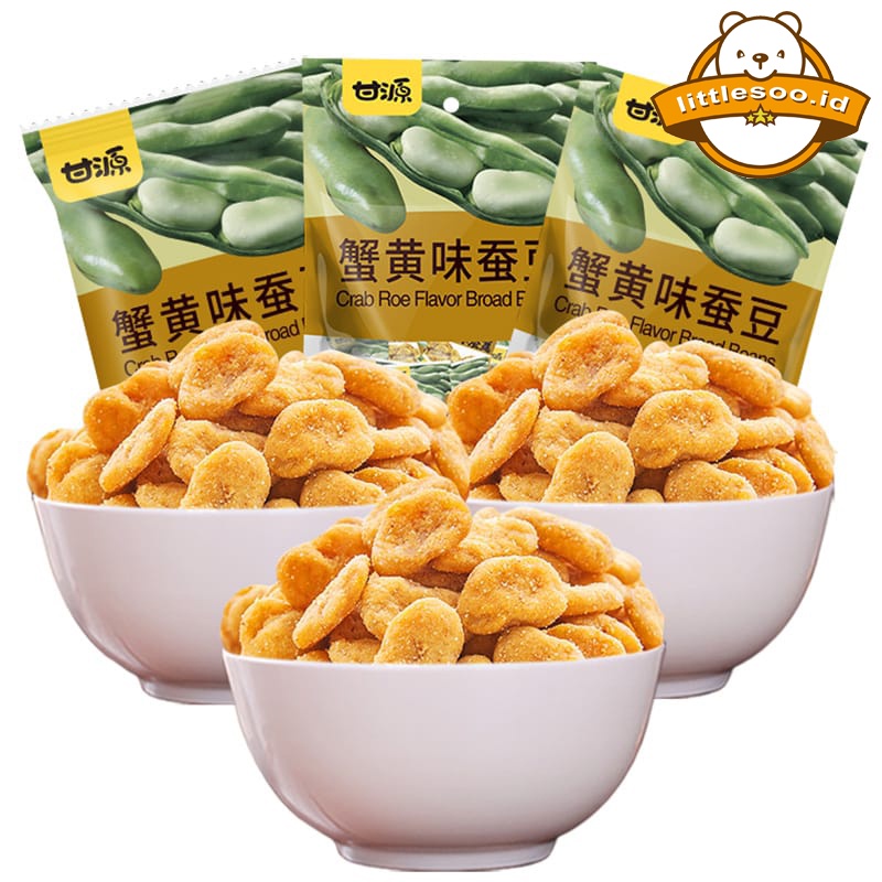 Snack Broad Bean (Kacang Koro) merek Gan Yuan Rasa Crab Roe / kepiting 285gr