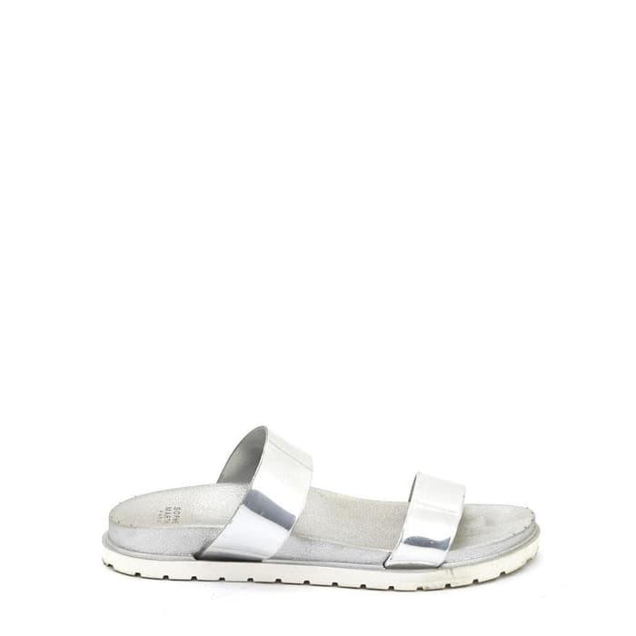 Original Sophie Martin Fashion Wanita Paris Derby Sandal Silver 38 -