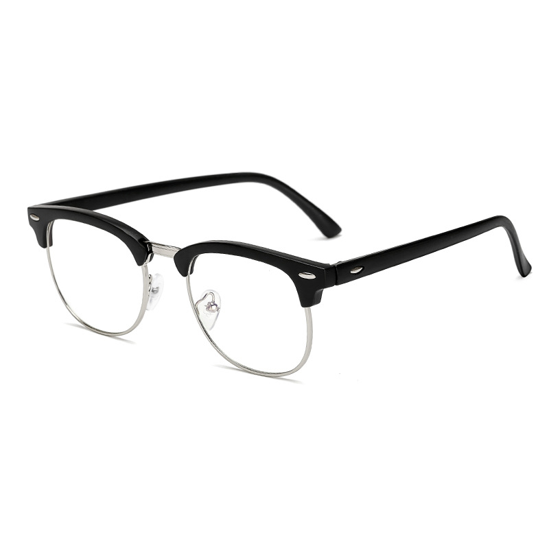 (YUZHU) TERSEDIA &amp; COD Half Frame Kacamata Anti Radiasi Pria Classical Anti Biru Light Kacamata Gaya Eyeglasses