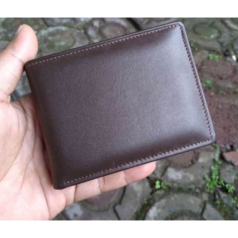 Dompet Kulit Pria 100% ORIGINAL / Dompet Pria Tipis Simpel Tanpa Slot Tengah