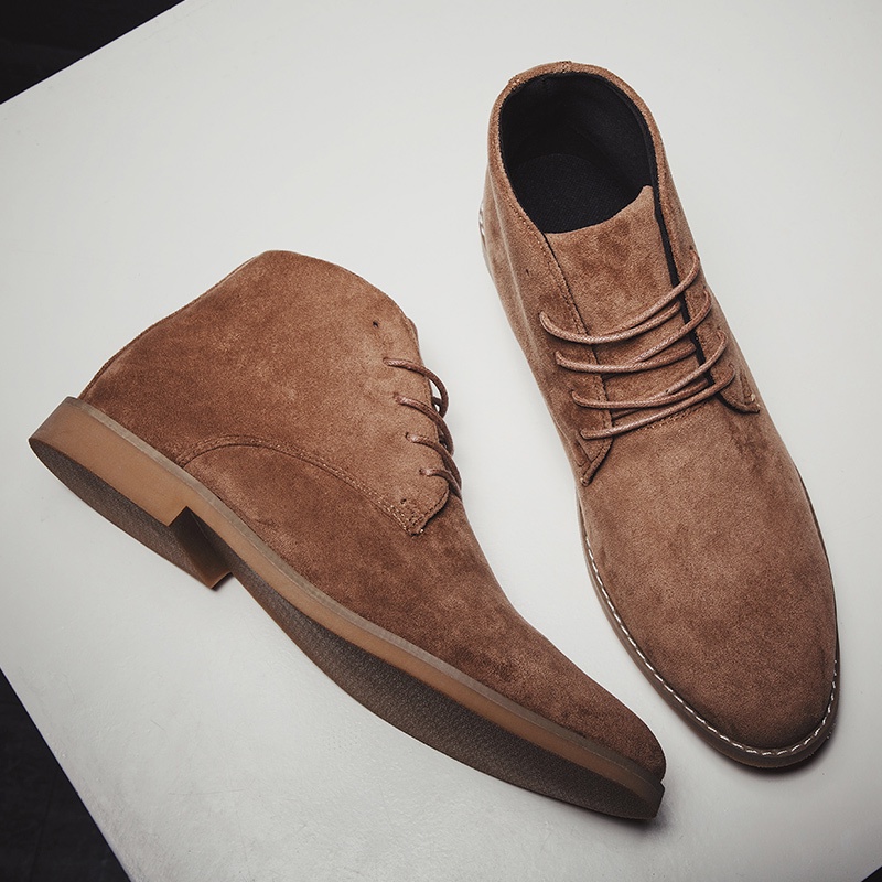 COD Klasik Sepatu Desert Boots Tinggi Pria Casual Keren Formal Kerja Kuliah Cowok Murah Lentur Original Martin Boots 175