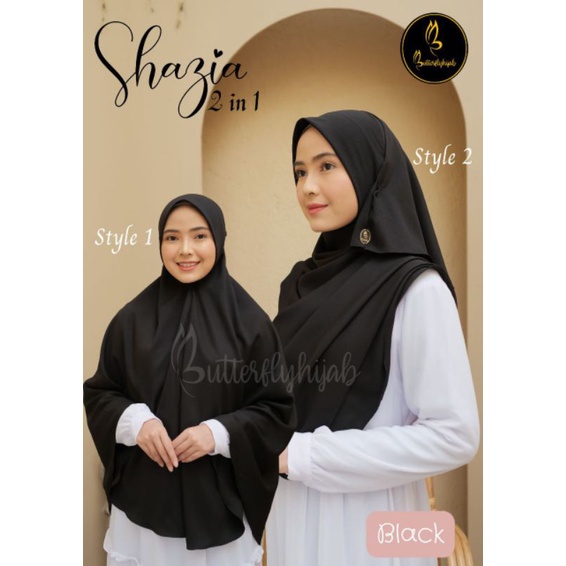 HIJAB SHAZIA KHIMAR 2 IN 1 BUTTERFLY HIJAB