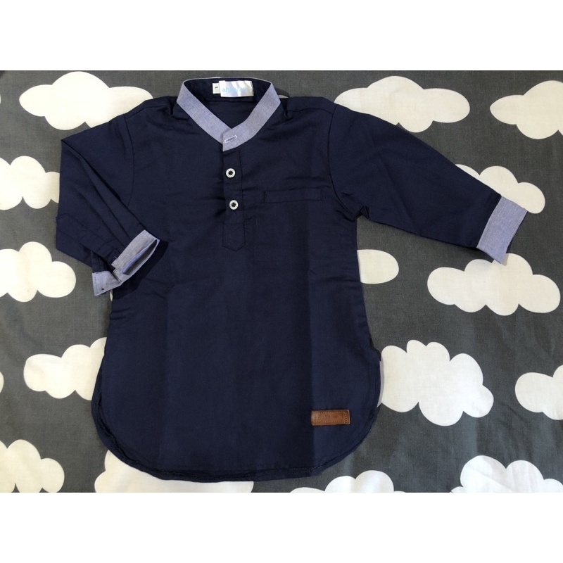 atasan koko muslim anak laki ahzarayy